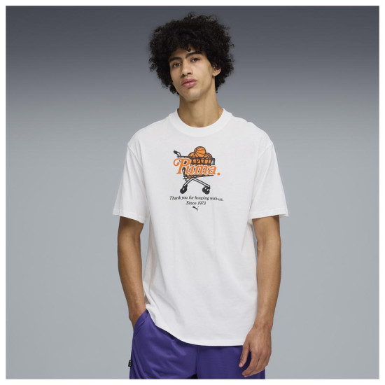 Puma Ανδρική κοντομάνικη μπλούζα Junior Varsity Tee I